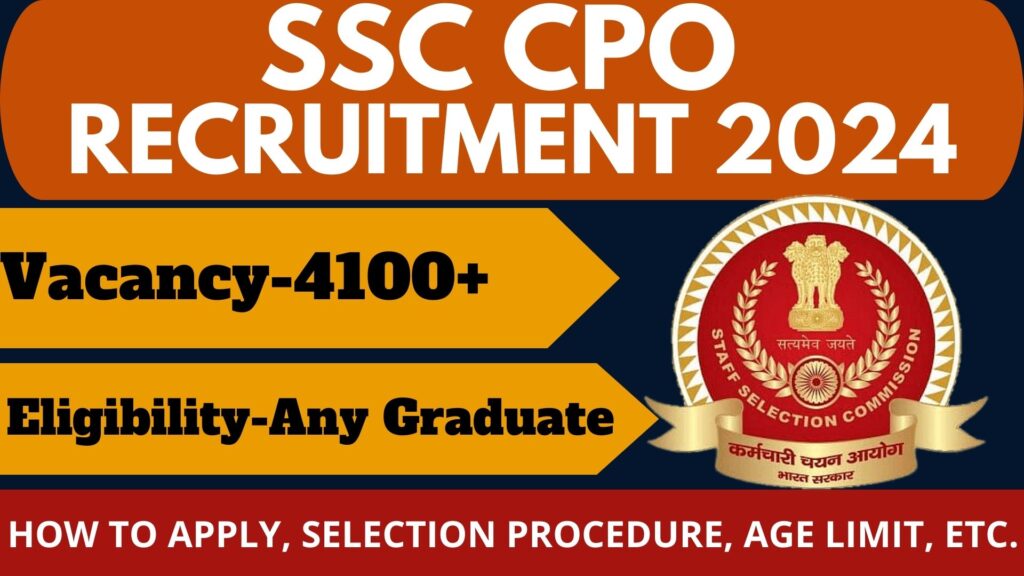 SSC CPO RECRUITMENT 2024